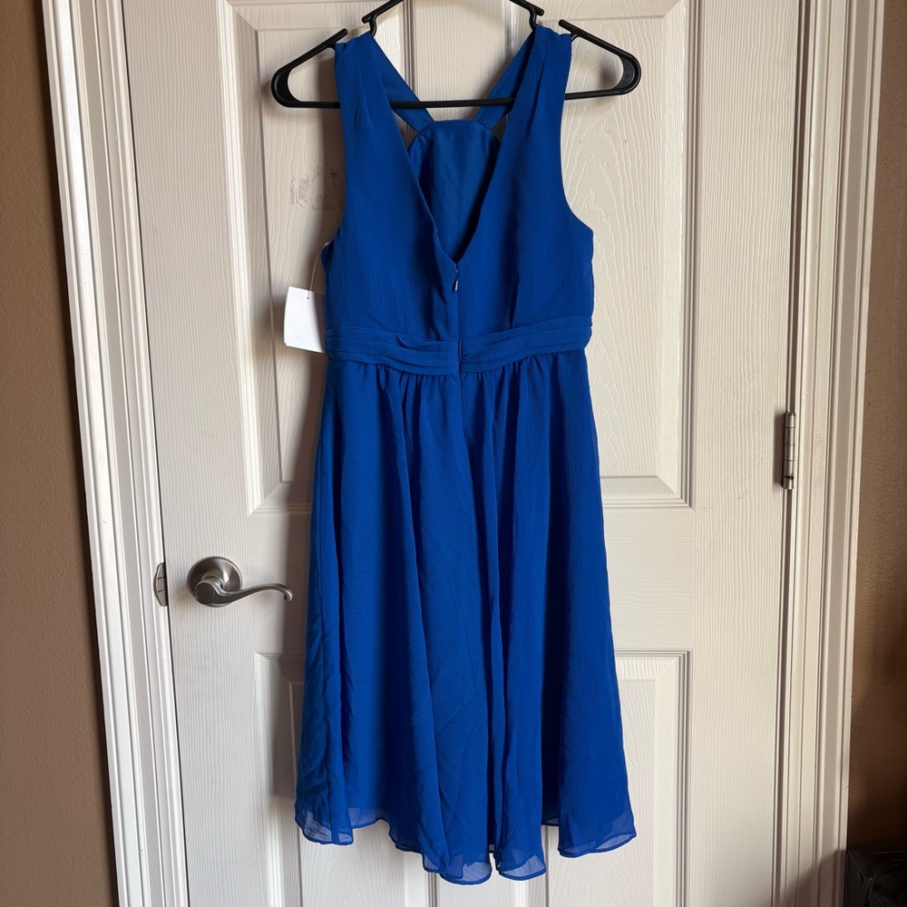 DAVID’S BRIDAL Chiffon Crinkle Dress - Picture 9 of 14